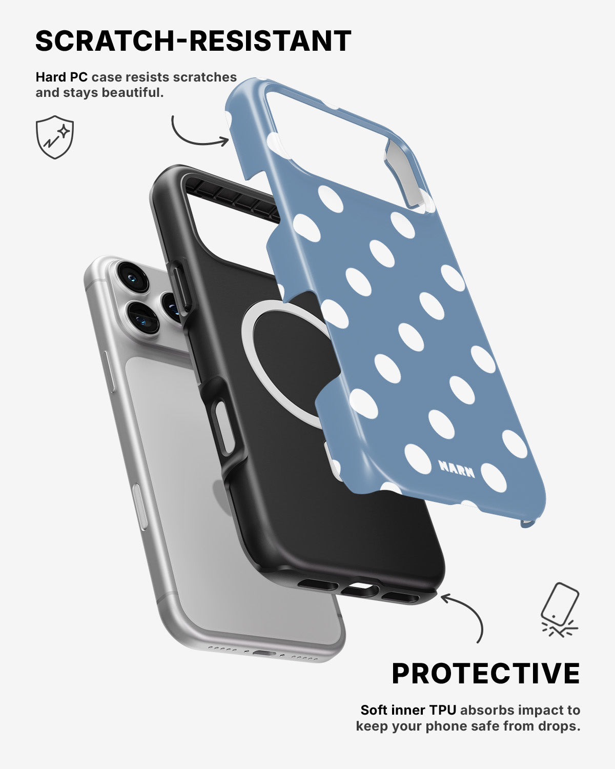 iPhone 17 Pro Max Tough Case – Sky Dots - View 2