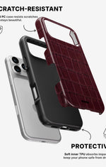 iPhone 17 Pro Max Tough Case – Rouge Croc - View 2