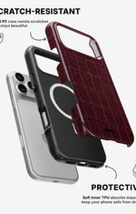 iPhone 17 Pro Max Tough Case – Rouge Croc - View 2