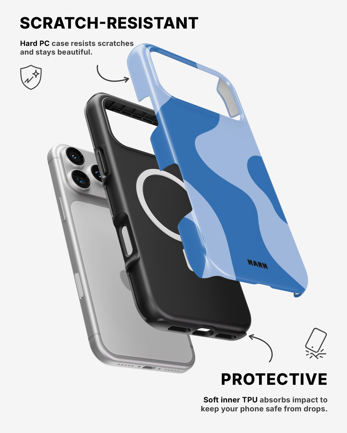 iPhone 17 Pro Max Tough Case – Calm Tide - View 2