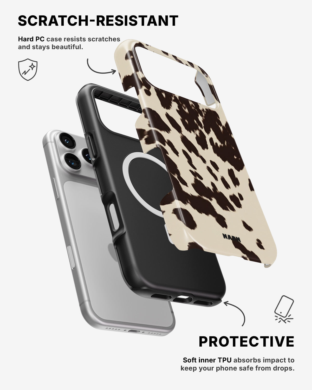 iPhone 17 Pro Max Tough Case – Cowhide - View 2