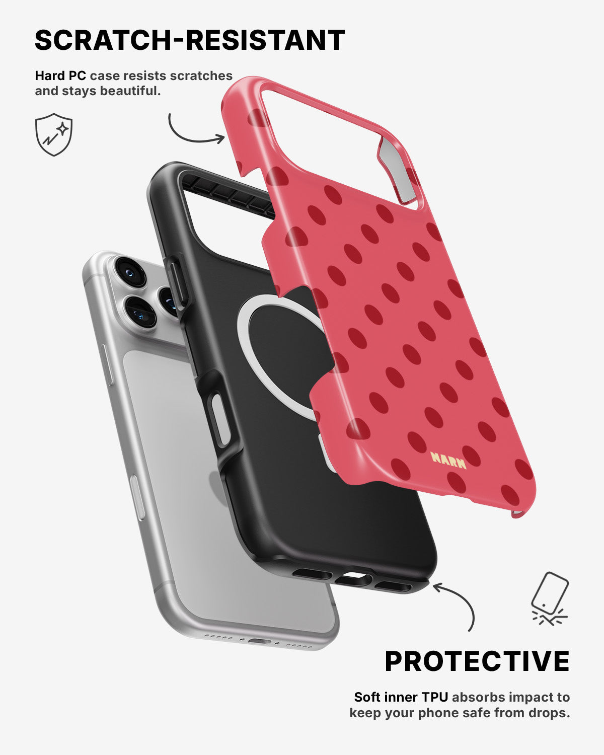 iPhone 17 Pro Max Tough Case – Strawberry - View 2