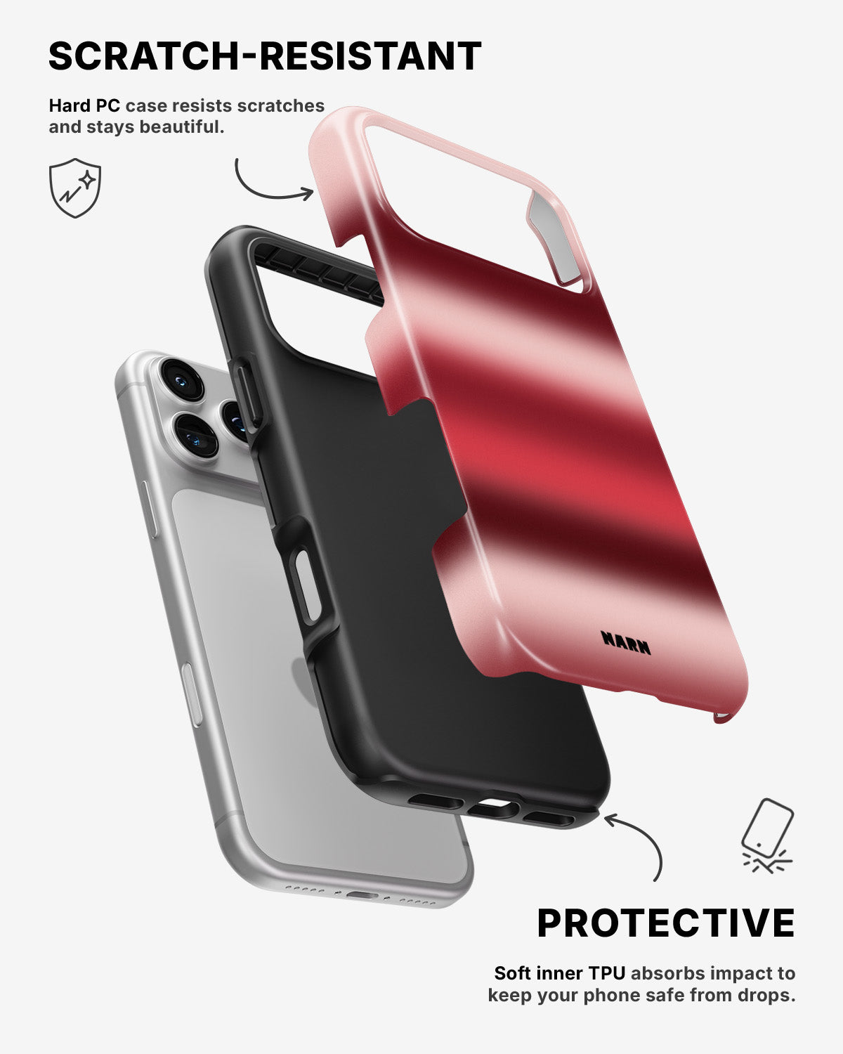 iPhone 17 Pro Max Tough Case – Cherry - View 2