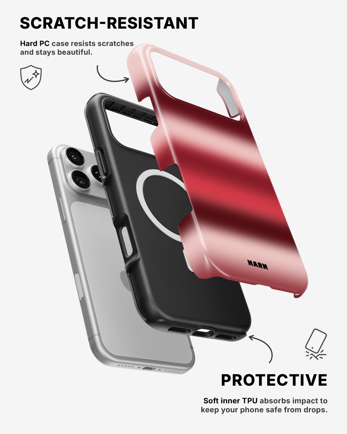 iPhone 17 Pro Max Tough Case – Cherry - View 2