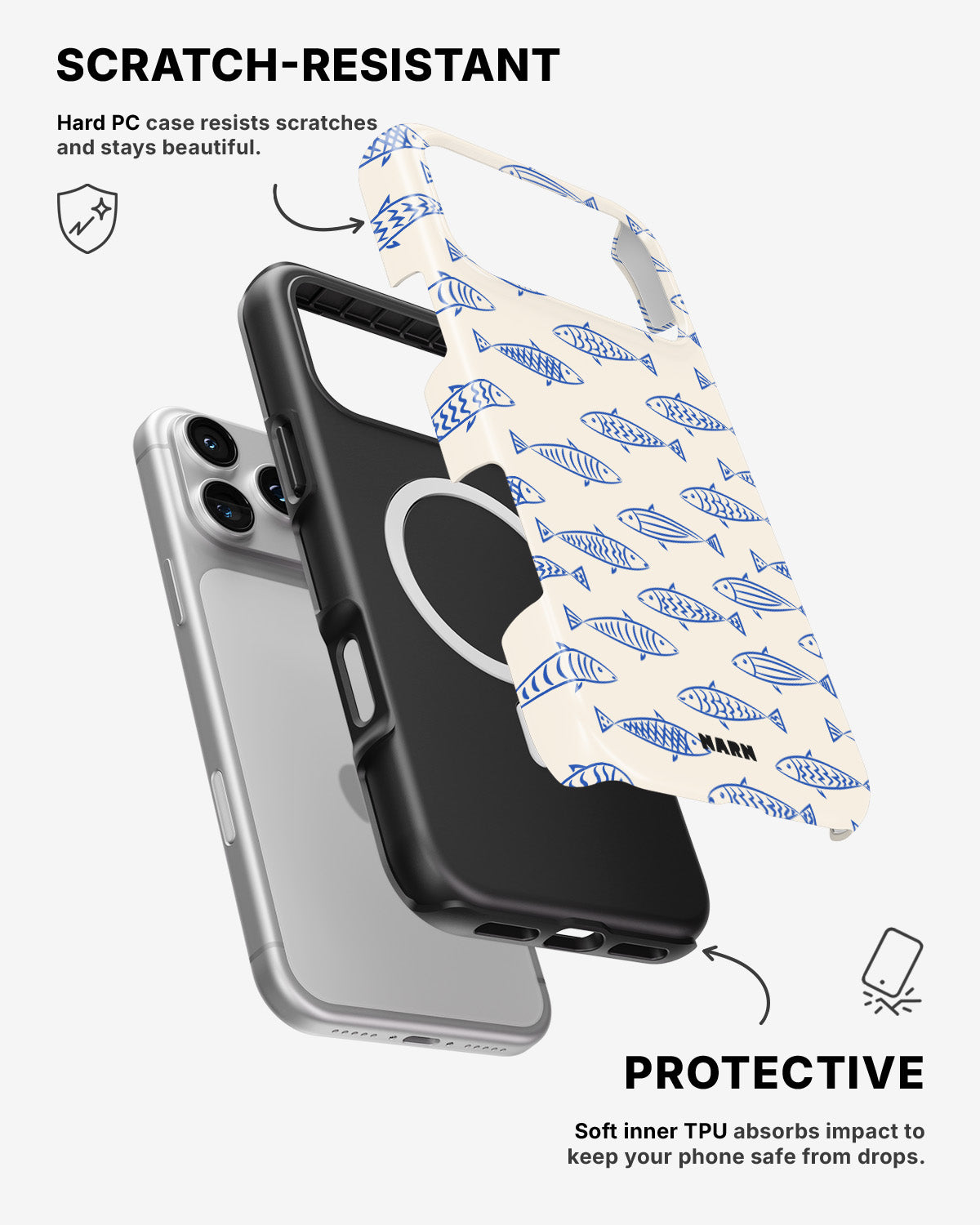 iPhone 17 Pro Max Tough Case – Blue Catch - View 2