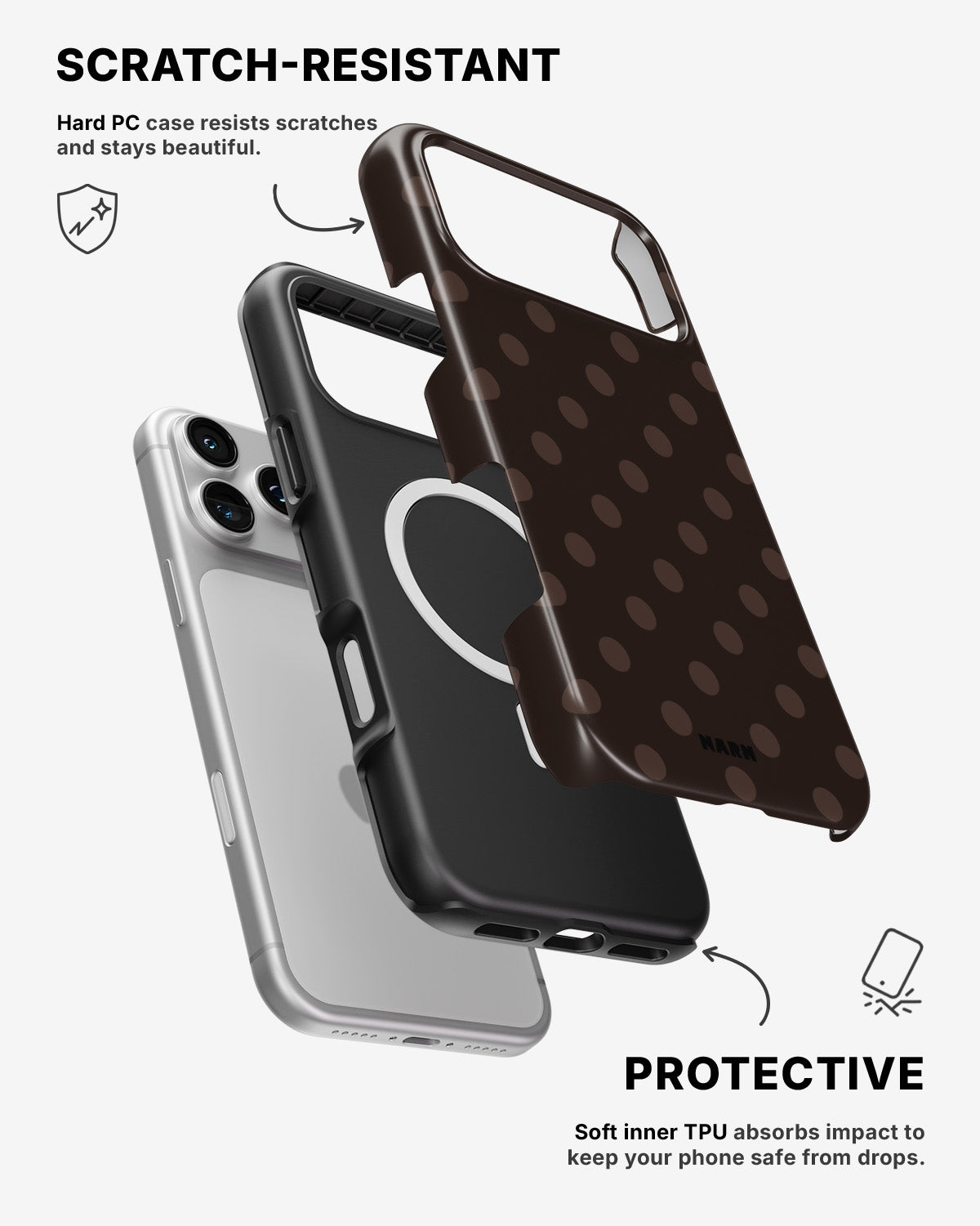iPhone 17 Pro Max Tough Case – Cocoa - View 2