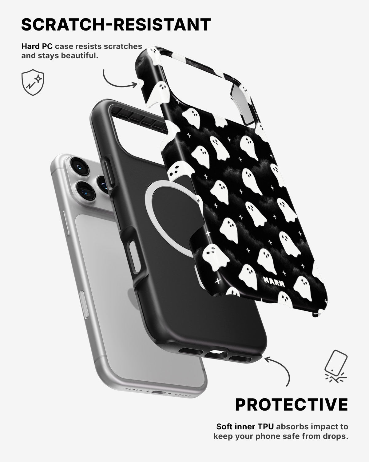 iPhone 17 Pro Max Tough Case – Ghosted - View 2