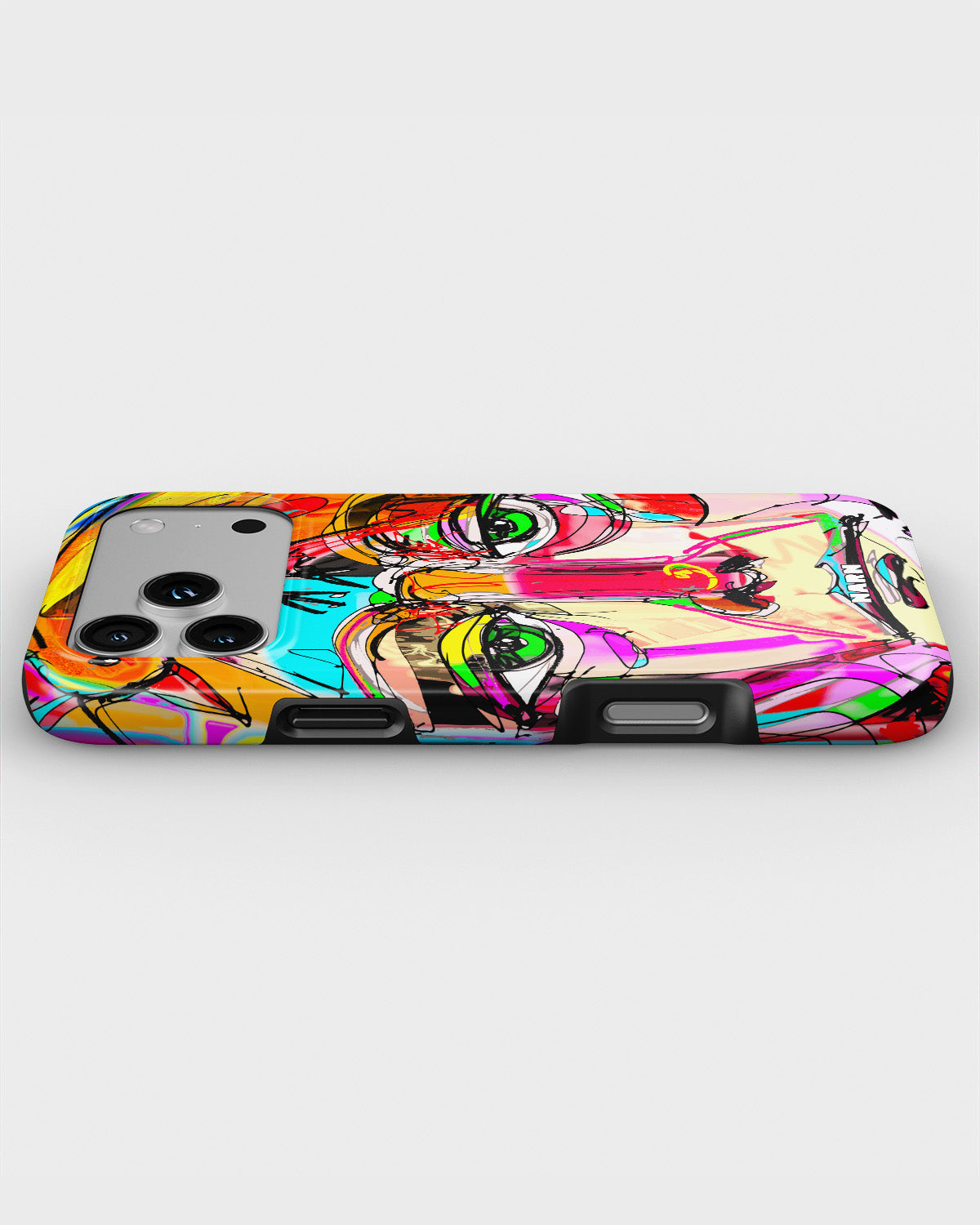 iPhone 17 Pro Max Tough Case – Abstract Portrait - View 3