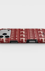 iPhone 17 Pro Max Tough Case – Reindeer Knit - View 3