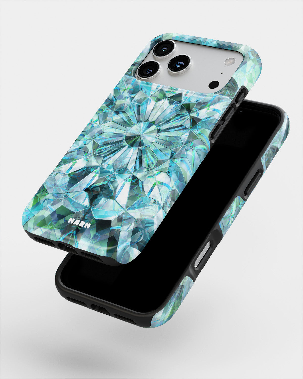 iPhone 17 Pro Max Tough Case – Green Crystals - View 4
