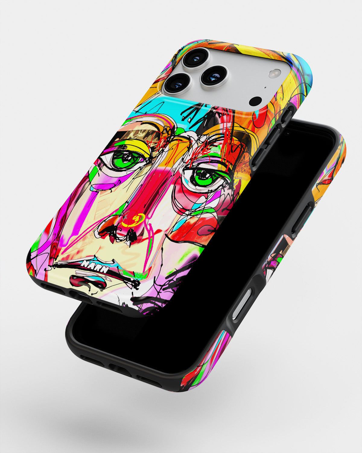 iPhone 17 Pro Max Tough Case – Abstract Portrait - View 4
