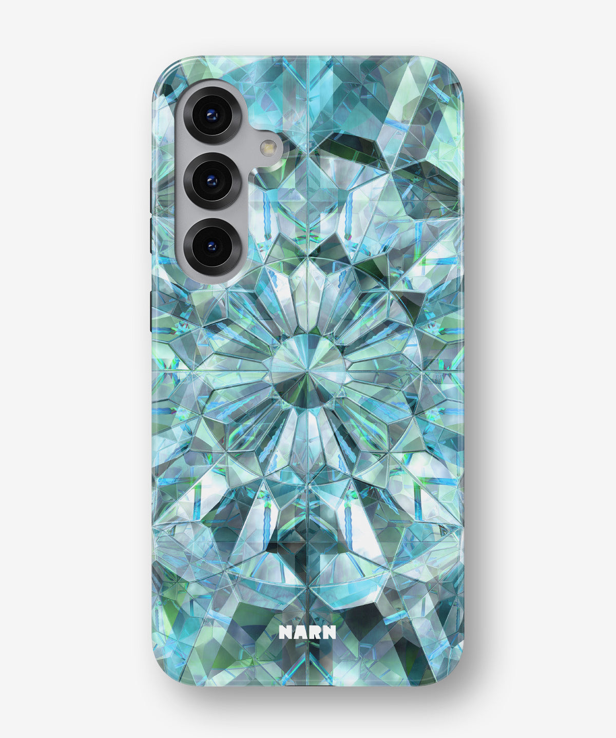 Samsung Galaxy S25 Tough Case – Green Crystals - View 1