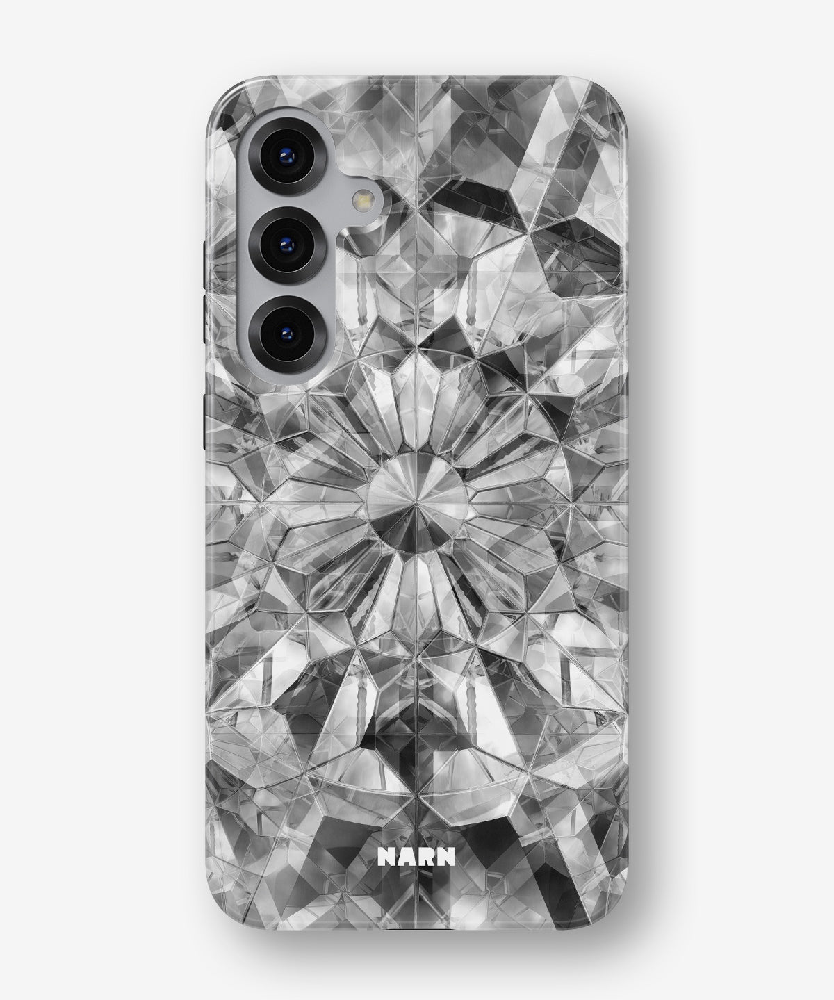 Samsung Galaxy S25 Tough Case – Grey Crystals - View 1