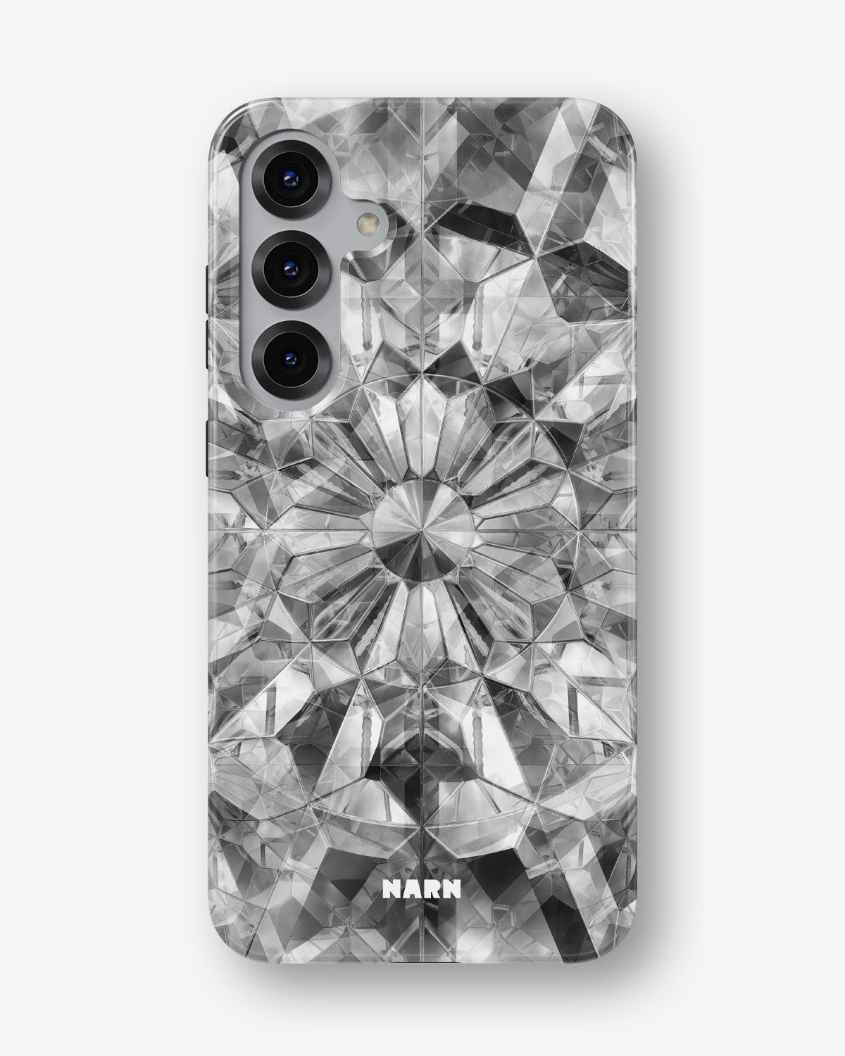 Samsung Galaxy S25 Tough Case – Grey Crystals - View 1