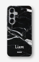 Samsung Galaxy S25 Tough Case – Custom - Black Marble - View 1