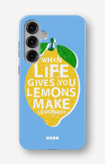 Samsung Galaxy S25 Tough Case – Lemon Quote - View 1