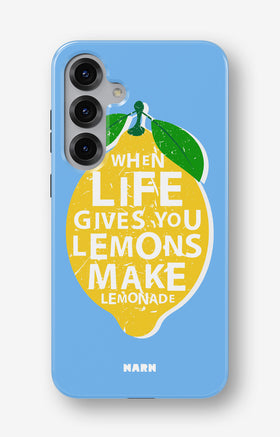 Samsung Galaxy S25 Tough Case – Lemon Quote - View 1