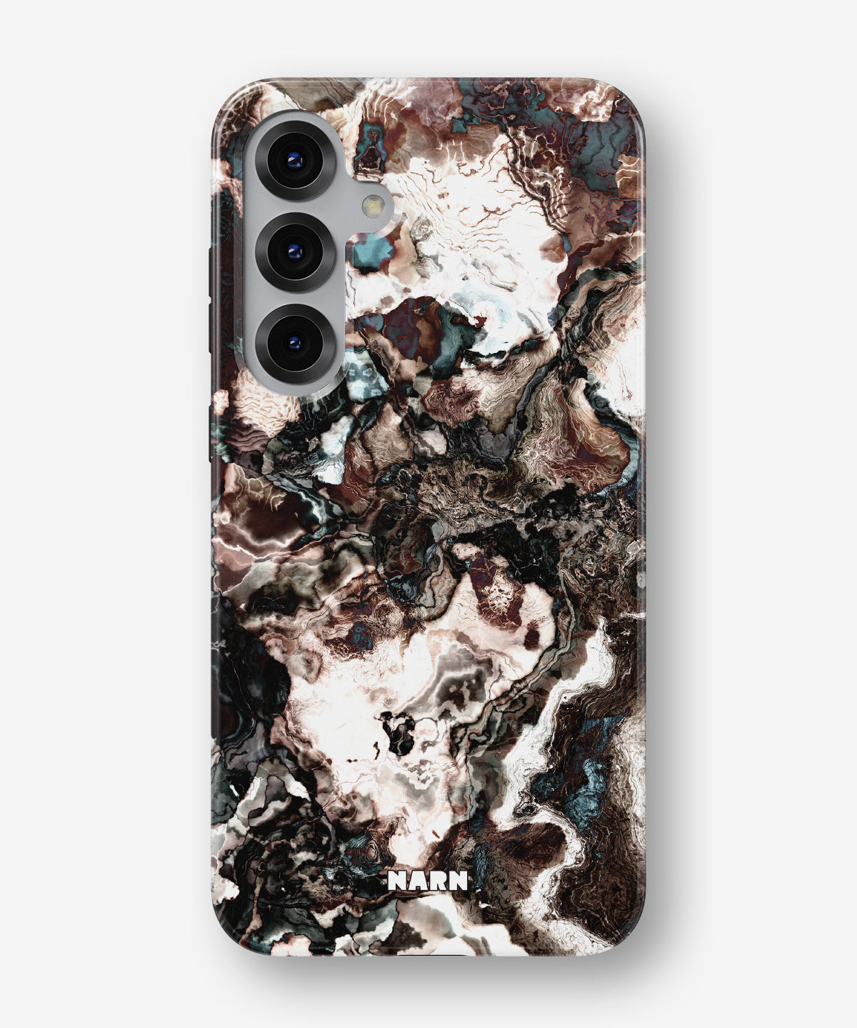 Samsung Galaxy S25 Tough Case – Marble Brown - View 1