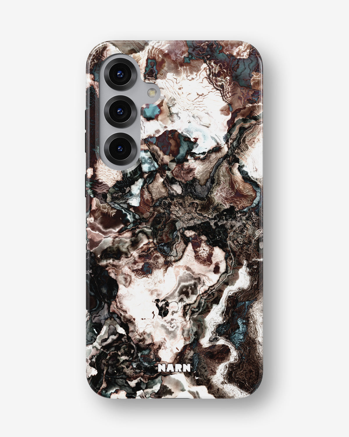Samsung Galaxy S25 Tough Case – Marble Brown - View 1