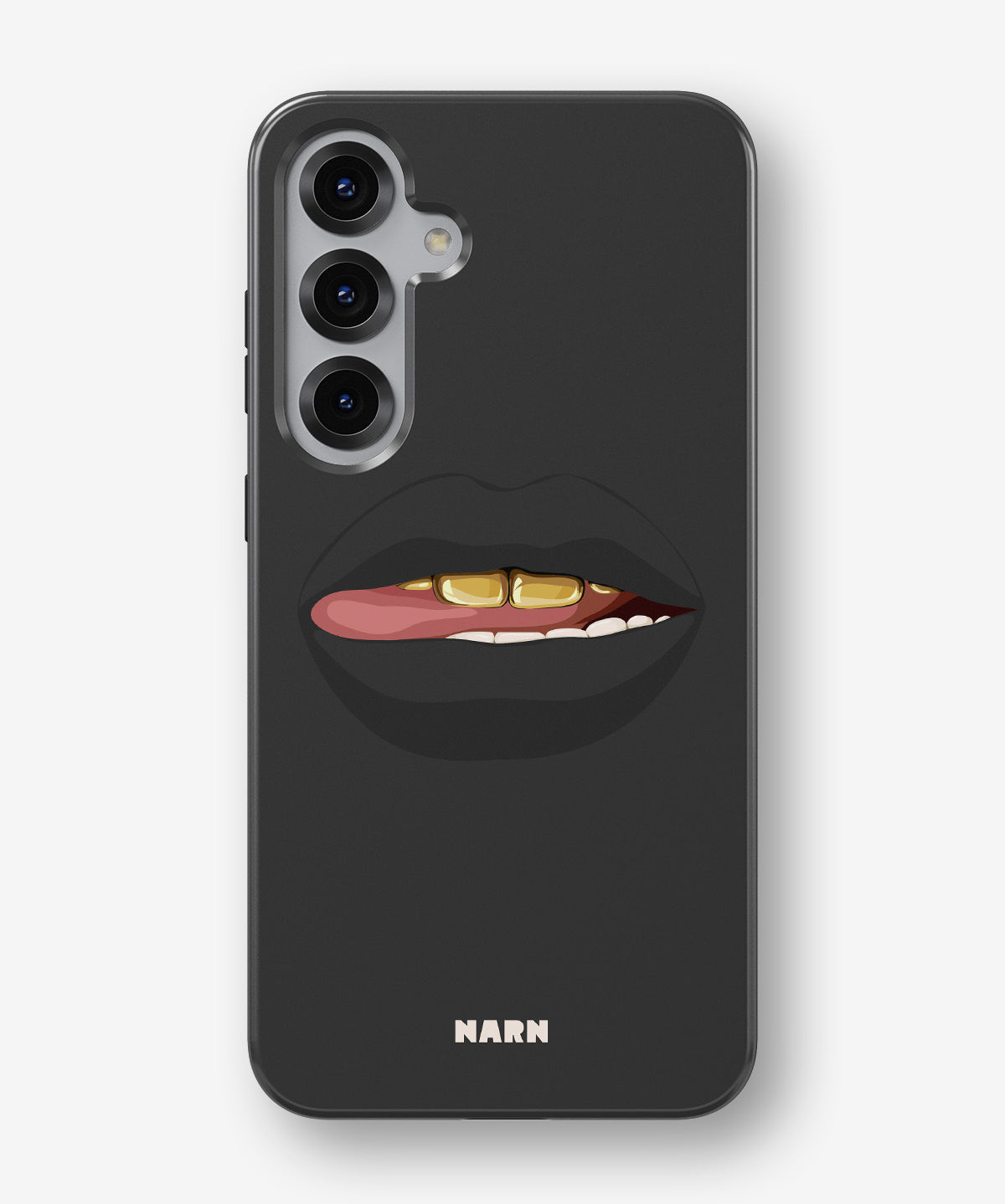 Samsung Galaxy S25 Tough Case – Golden Lips - View 1
