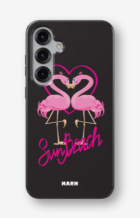 Samsung Galaxy S25 Tough Case – Beach Flamingo - View 1