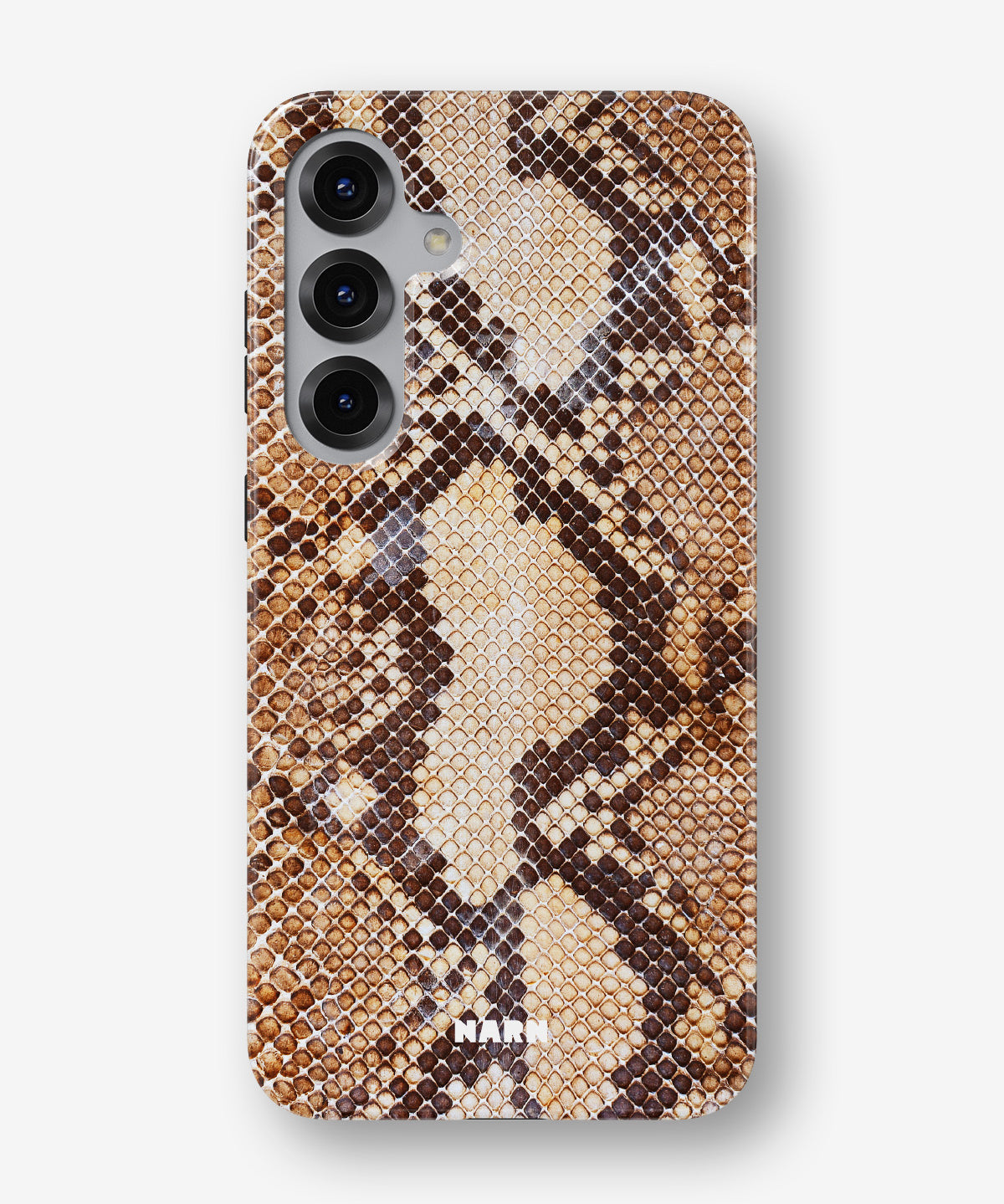 Samsung Galaxy S25 Tough Case – Brown Snakeskin - View 1