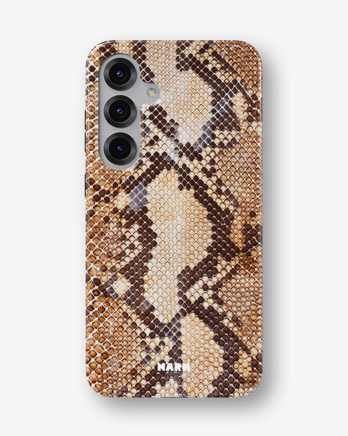Samsung Galaxy S25 Tough Case – Brown Snakeskin - View 1