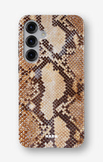 Samsung Galaxy S25 Tough Case – Brown Snakeskin - View 1