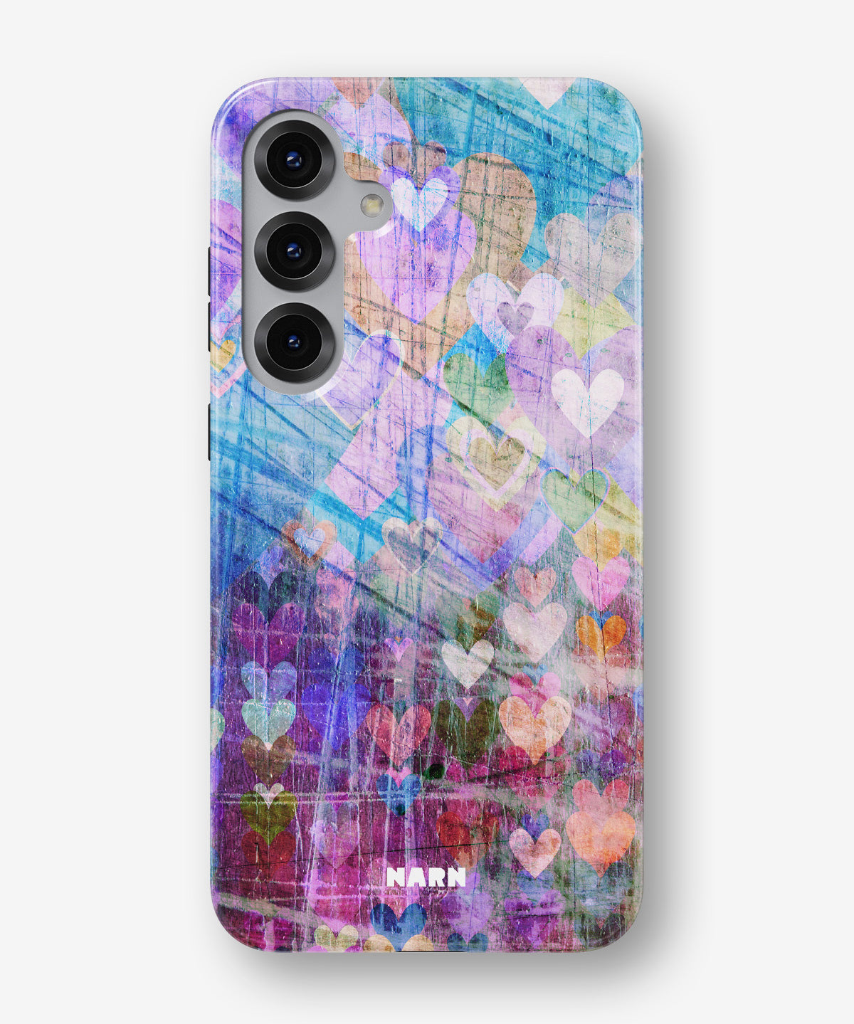 Samsung Galaxy S25 Tough Case – Purple Hearts - View 1