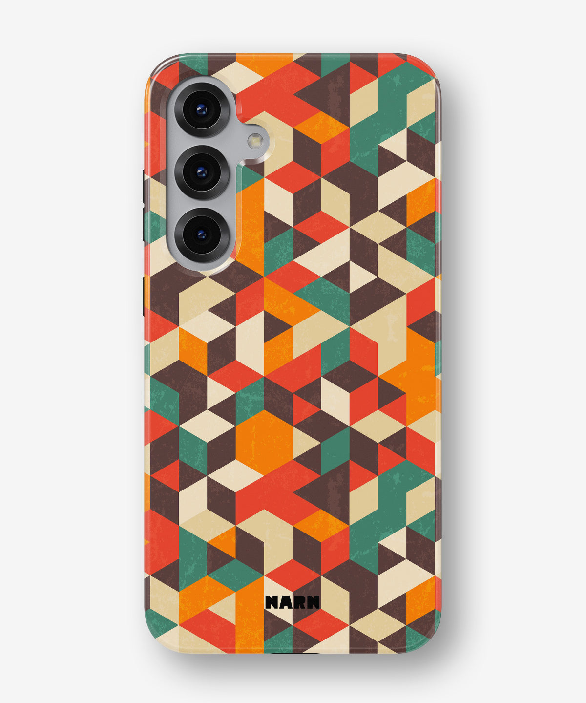 Samsung Galaxy S25 Tough Case – Retro Geometric - View 1