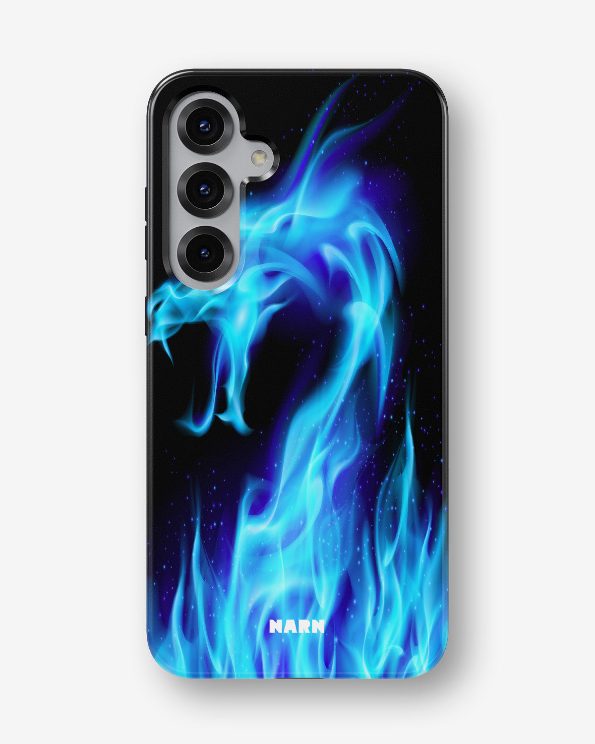 Samsung Galaxy S25 Tough Case – Blue Flames Dragon - View 1