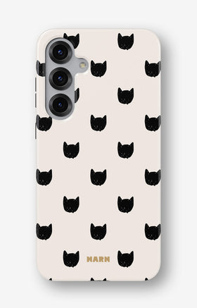 Samsung Galaxy S25 Tough Case – Kitty Dots - View 1