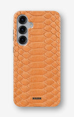 Samsung Galaxy S25 Tough Case – Orange Snake - View 1