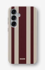 Samsung Galaxy S25 Tough Case – Bordeaux Stripe - View 1