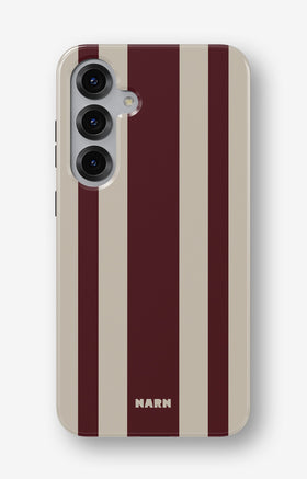 Samsung Galaxy S25 Tough Case – Bordeaux Stripe - View 1