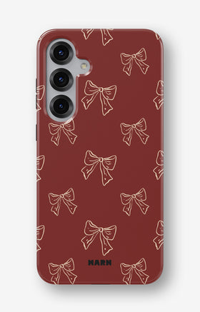 Samsung Galaxy S25 Tough Case – Cherry Bows - View 1