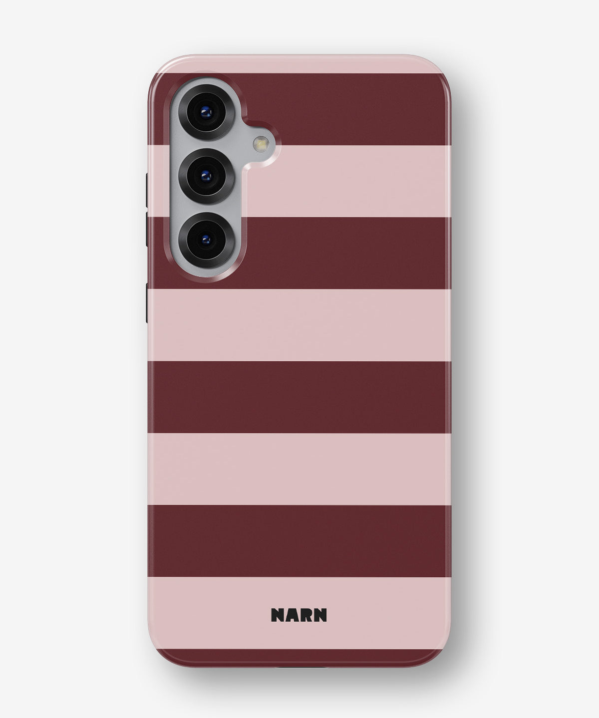 Samsung Galaxy S25 Tough Case – Cranberry Stripe - View 1