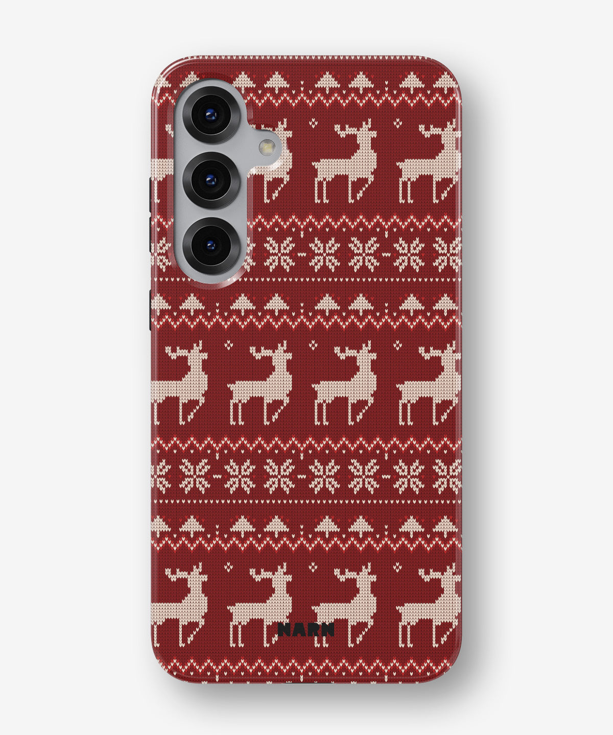 Samsung Galaxy S25 Tough Case – Reindeer Knit - View 1