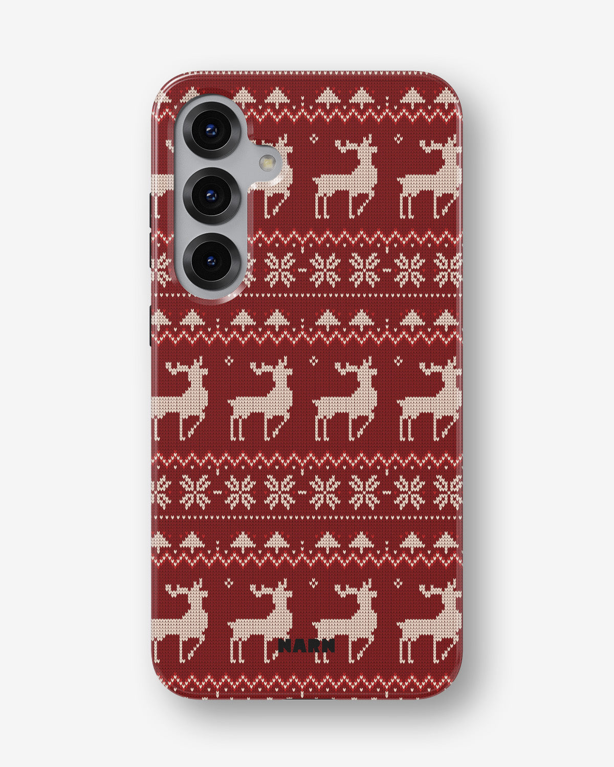 Samsung Galaxy S25 Tough Case – Reindeer Knit - View 1