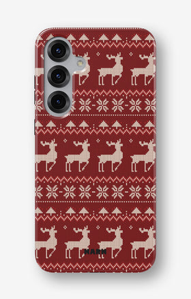 Samsung Galaxy S25 Tough Case – Reindeer Knit - View 1