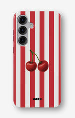 Samsung Galaxy S25 Tough Case – Cherry Stripes - View 1