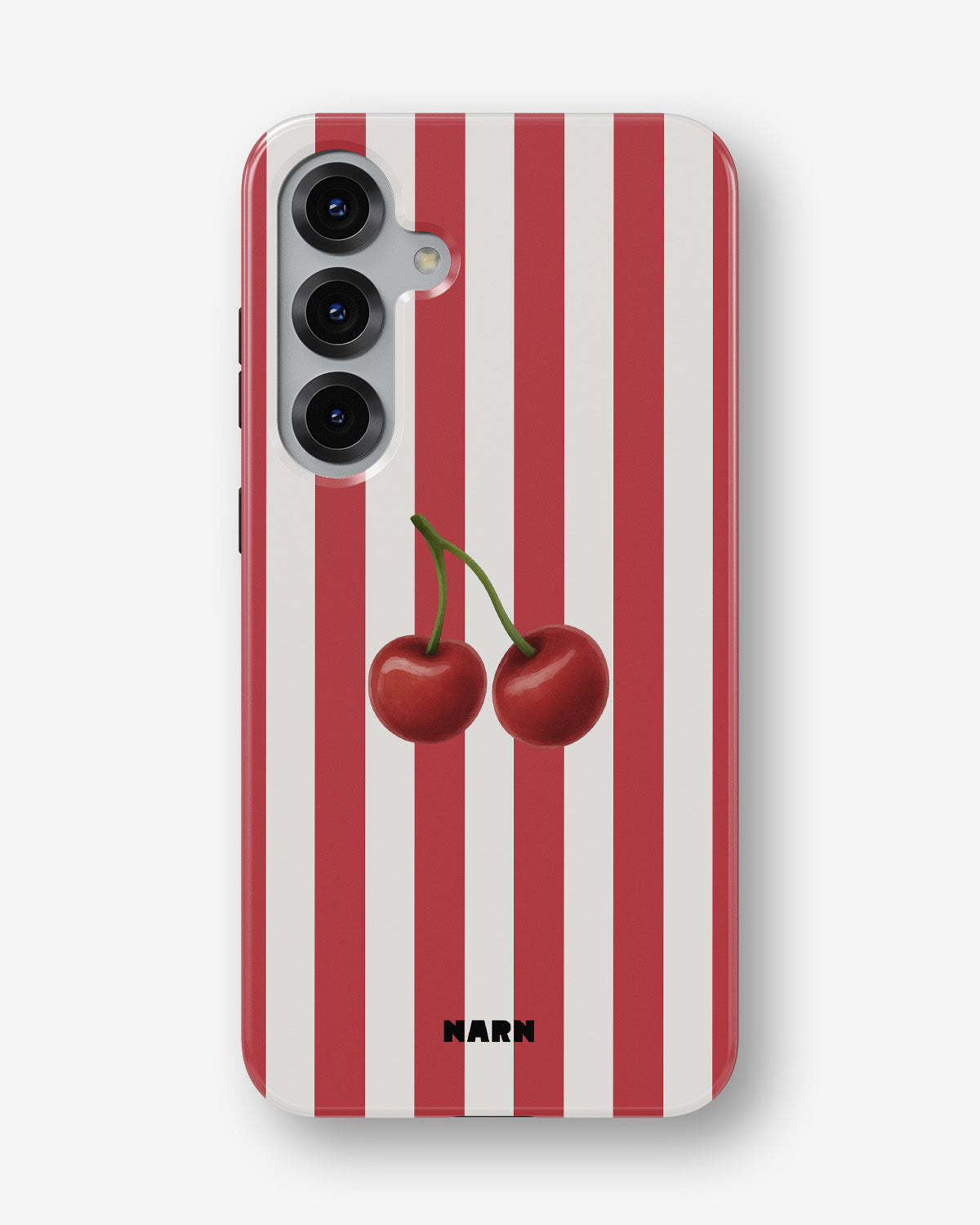 Samsung Galaxy S25 Tough Case – Cherry Stripes - View 1