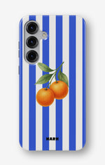 Samsung Galaxy S25 Tough Case – Orange Stripes - View 1