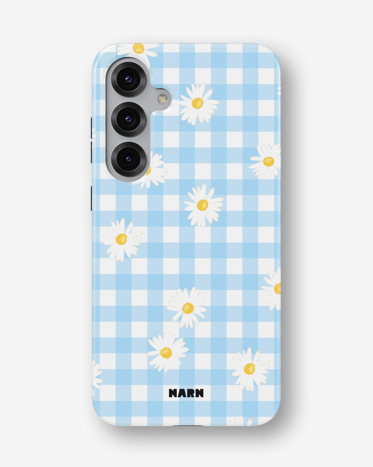 Samsung Galaxy S25 Tough Case – Blue Daisies - View 1