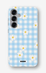 Samsung Galaxy S25 Tough Case – Blue Daisies - View 1