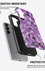 Samsung Galaxy S25 Tough Case – Lavender Crystals - View 2