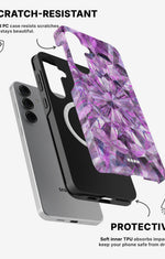 Samsung Galaxy S25 Tough Case – Lavender Crystals - View 2