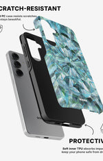 Samsung Galaxy S25 Tough Case – Green Crystals - View 2