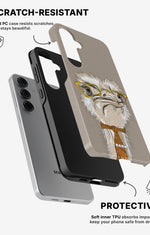 Samsung Galaxy S25 Tough Case – Hipster Ostrich - View 2