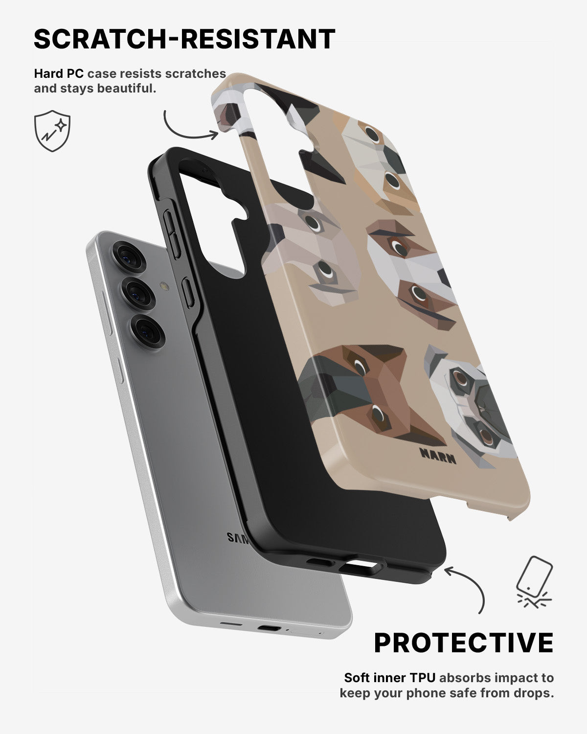 Samsung Galaxy S25 Tough Case – Cute Dogs - View 2